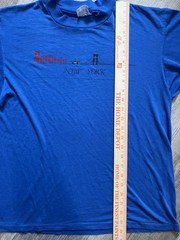 Vintage New York City Brooklyn Bridge Blue T Shirt Sz L Fits Smaller