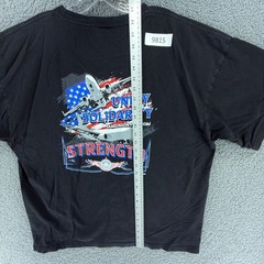IAM District 751 Boeing Aerospace Machinists Union T Shirt Men 2XL Black Graphic