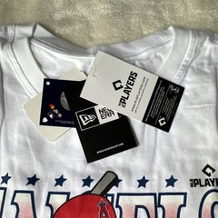New Era MLB Players Los Angeles Angels Mike Trout White Graphic T-Shirt Men