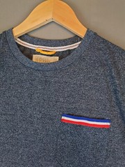 Free Planet Short Sleeve Pocket T Shirt Blue Men’s Size Medium Cotton Blend