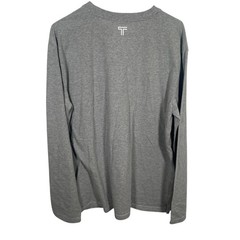 TUMI Long Sleeve T Shirt Mens Size XL Crewneck Air India Gray Travel