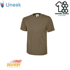 Uneek 1/2/4 PACK Unisex Classic T-Shirt Short Sleeve Work/ Casual Tee (UC301)