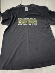 Delta Pro Weight Black Link Zelda Graphic Crew Neck Tee Short Sleeve L