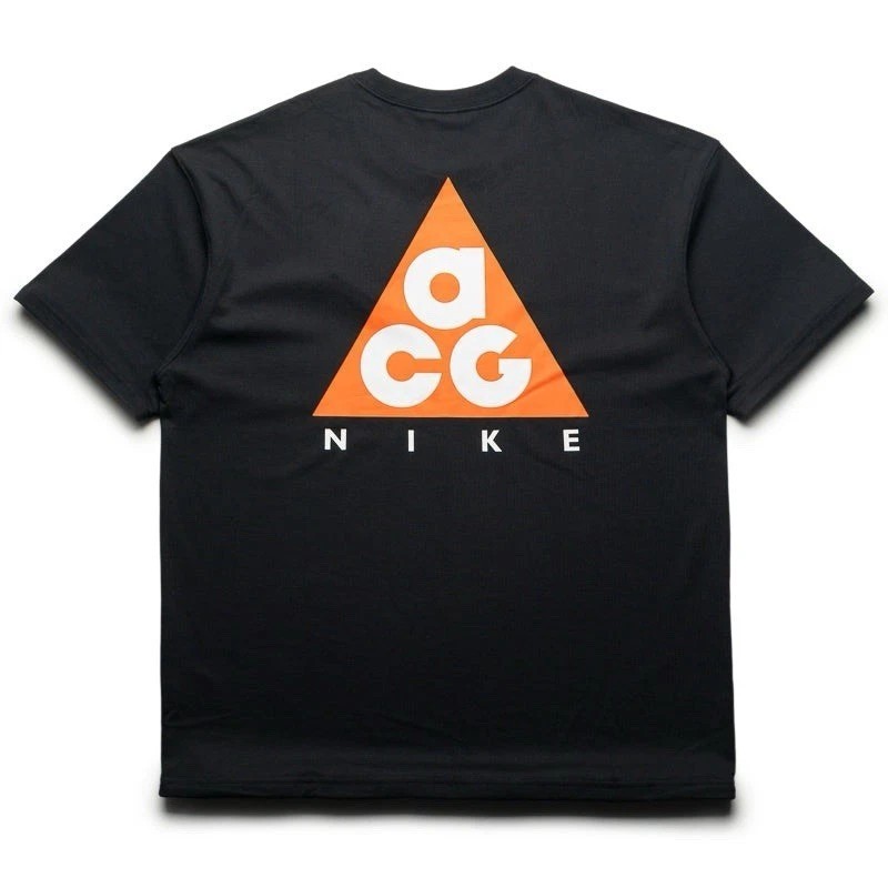 Nike ACG Big Double Sided Logo Crew Neck T-Shirt Black Men’s Sz Large HJ0798-010
