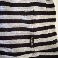 Afends Striped Tee Hemp Stripe Retro Fit T-Shirt – Black Size XS Natural Organic