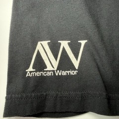 American Warrior Graphic T Shirt XL Black Born Bred Freedom USA Made