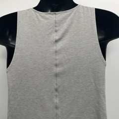 Men’s Casual Solid Grey Tank Top Sleeveless Athletic Tee Shirt Size N/A