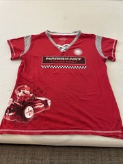 Nintendo World Super Mario Kart Grand Prix Lace up Tshirt Red Adult 2XL Univ Stu