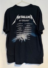 Metallica Shirt XL By Request 2014 Tour Black Band Rock Metal Gig Festival