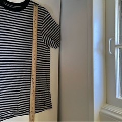 Afends Striped Tee Hemp Stripe Retro Fit T-Shirt – Black Size XS Natural Organic
