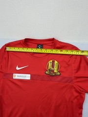 Nike Mens L Red Dri-FIT Soccer Jersey Short Sleeve Mesh