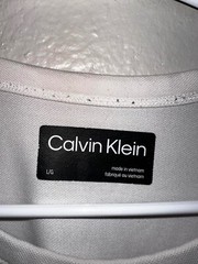 Calvin Klein Men’s White Blend T-Shirt Size Large Preppy Casual Style