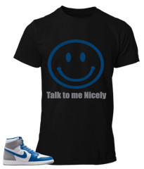 Tee to match Air Jordan 1 True Blue Nice