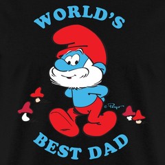 The Smurfs Papa Smurf World’s Best Dad Men’s T-Shirt
