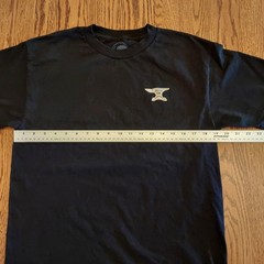 Sketchy Tank Adult Medium Black Graphic Tee Holding It Down