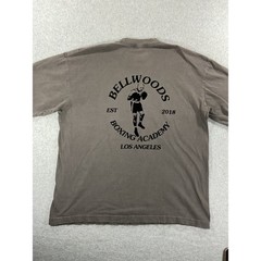 Trinity Bellwoods Boxing Academy T-Shirt Mens Large Grey Distressed LA Made 950