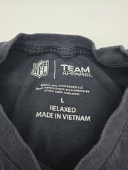 Team Apparel Football T-Shirt Men Large Black AOP Teams Tee.#39706