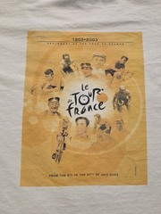 Vtg Tour De France 100th Anniversary Double Sided T Shirt White Men’s XL Cycling