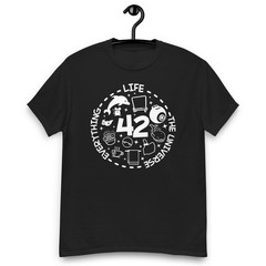Hitchhikers Guide to the Galaxy 42: Life the Universe and Everything T-Shirt