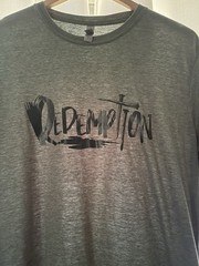 Custom Redemption Christian T Shirt Mens L Next Level Green Faith Tee