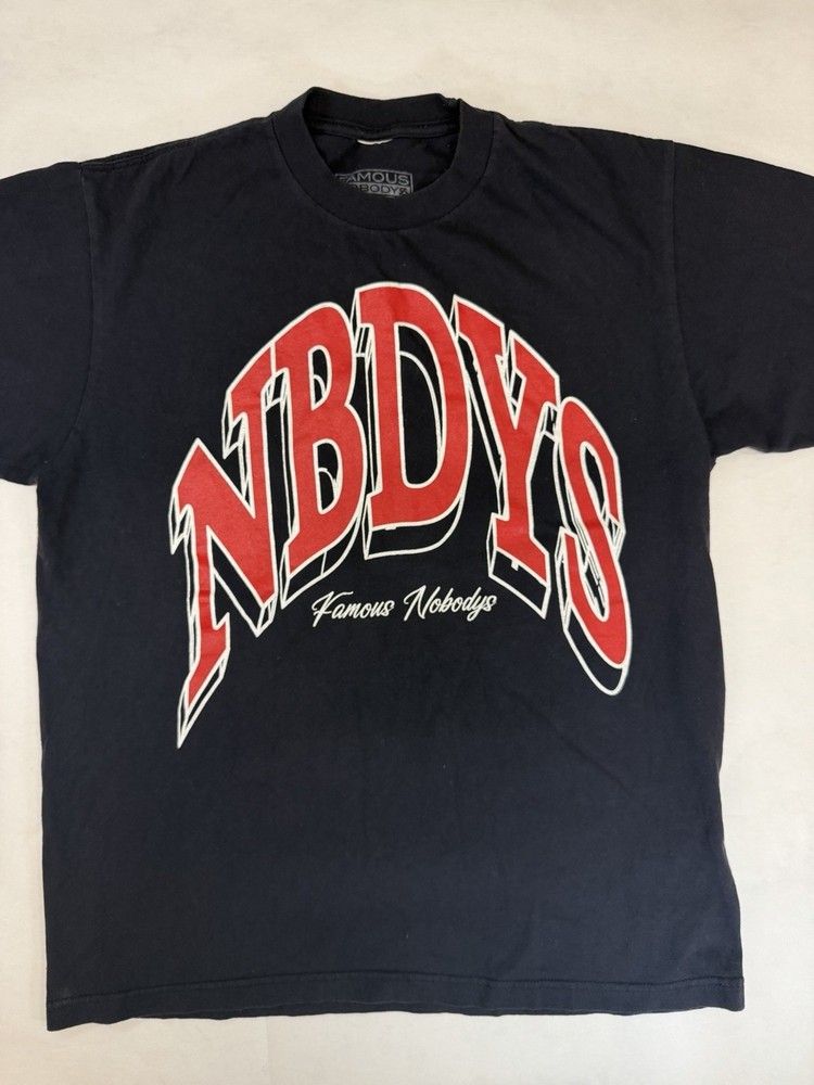 Famous Nobodys NBDYS We The People Black Graphic T-Shirt Men’s Size Large Hip Ho