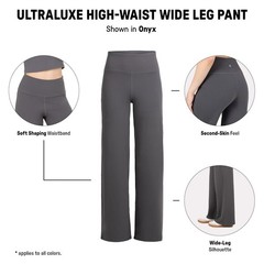 Active Women’s High Waist Wide Leg Pants – Buttery Soft Lounge & Yoga Pants w…