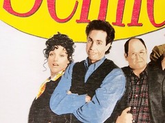 SEINFELD Shirt Mens 2XL XXL White Cast JERRY KRAMER GEORGE Casual NWT