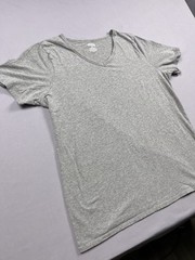 Duluth Shirt Mens 2XL Gray V Neck Short Sleeve Classic Work Wear Knit EUC