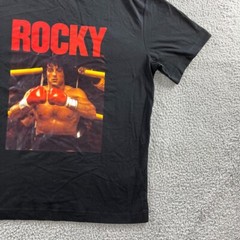 NEW Rocky T Shirt Mens Medium Black Graphic Tee Topman Sylvester Stallone Boxing