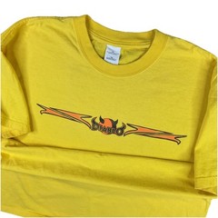 Vintage Diablo Paintball T-Shirt Men Sz XL Y2K Graphic Crew Yellow Short Sleeve