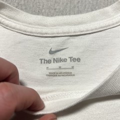 Nike Geometric Swoosh Graphic T Shirt White Mens Medium Streetwear