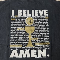 Vintage 90s Catholic Apostle’s Creed Double Sided Tshirt Size XL