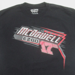 Dale McDowell Racing T-Shirt Dirt Track Late Model Race Black Medium
