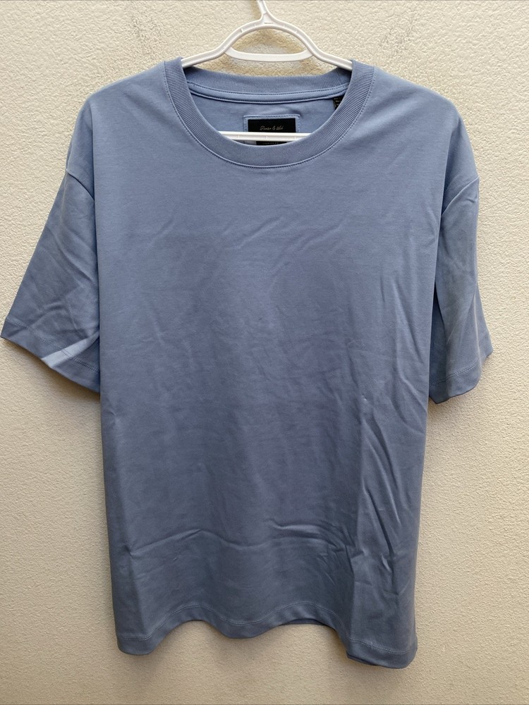 NEW Porter & Ash Men’s XL Light Blue Crew Neck T-Shirt Comfort Fit NWT