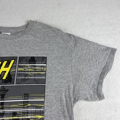 The Flash Shirt Adult Large Gray Graphic Crew Neck Preshrunk Cotton Super Hero