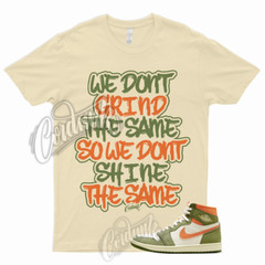 GRIND T Shirt for 1 High Celadon Sky J Light Olive Bright Mandarin Coconut Milk