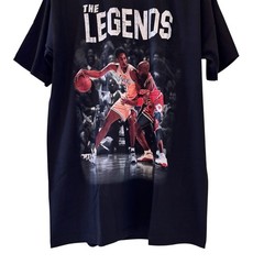The Legends Michael Jordan Kobe Bryant Lakers Bulls NBA Modern T Shirt XL