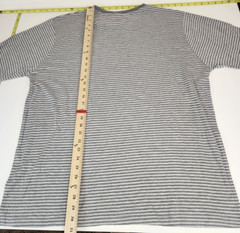 Lot 3Hanes t-shirt Mens XL Shirts 1 Short /2 Long Sleeve Hanes Striped Red White