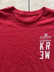 Krew Skateboarding Men’s Short Sleeve T-Shirt XL Red Sports Original Y2K Tee USA