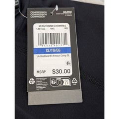 NWT Under Armour Men’s Size XL Black Sleeveless Compression Shirt (0882)