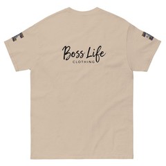 Boss Life african money back signature embroisery sleeve Unisex classic tee