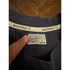 Southpole Vintage New Millennium Long Sleeve Shirt Navy Mens 2XL Y2K Graphic |C1