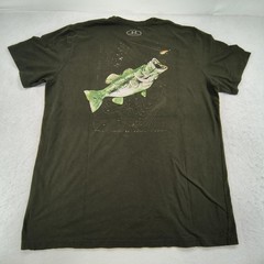 Under Armour Fish Crew Neck Short Sleeve Shirt Mens Size Extra Large XL Green