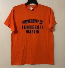 University of Tennessee Martin Orange T Shirt Size Large