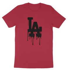 LA Drip, California, Los Angeles Red, Blue, Graphic Design Hip Hop Men’s T-Shirt