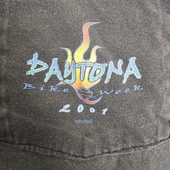 Y2K Harley Davidson Shirt Men Large XXL Black Flames Long Sleeve Hits Daytona