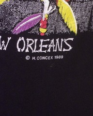 vintage 80s Fashion Victim T-Shirt Marie Laveu’s House of Voodoo single stitch L