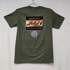 Jack Daniel’s JD Old #7 Rough Ride Tee T-Shirt Adult Army/Green 3XLarge DISPLAY