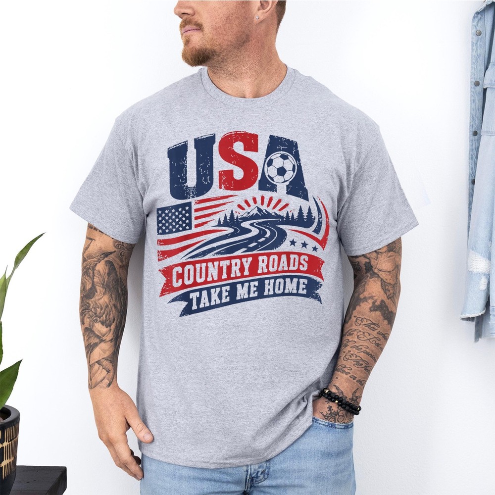 USA Country Roads Take Me Home Unisex T-Shirt