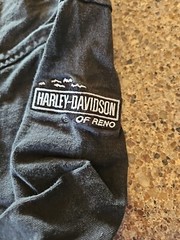 Harley Davidson 1/4 Zip Long Sleeve Shirt Men XXL Pullover Black Reno Nevada